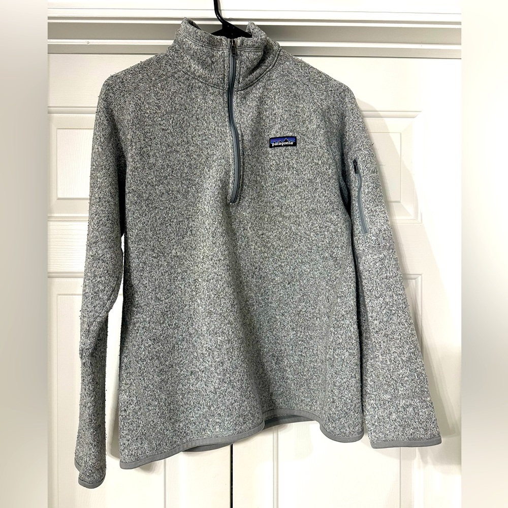 Patagonia better sweater quarter zip gray grey